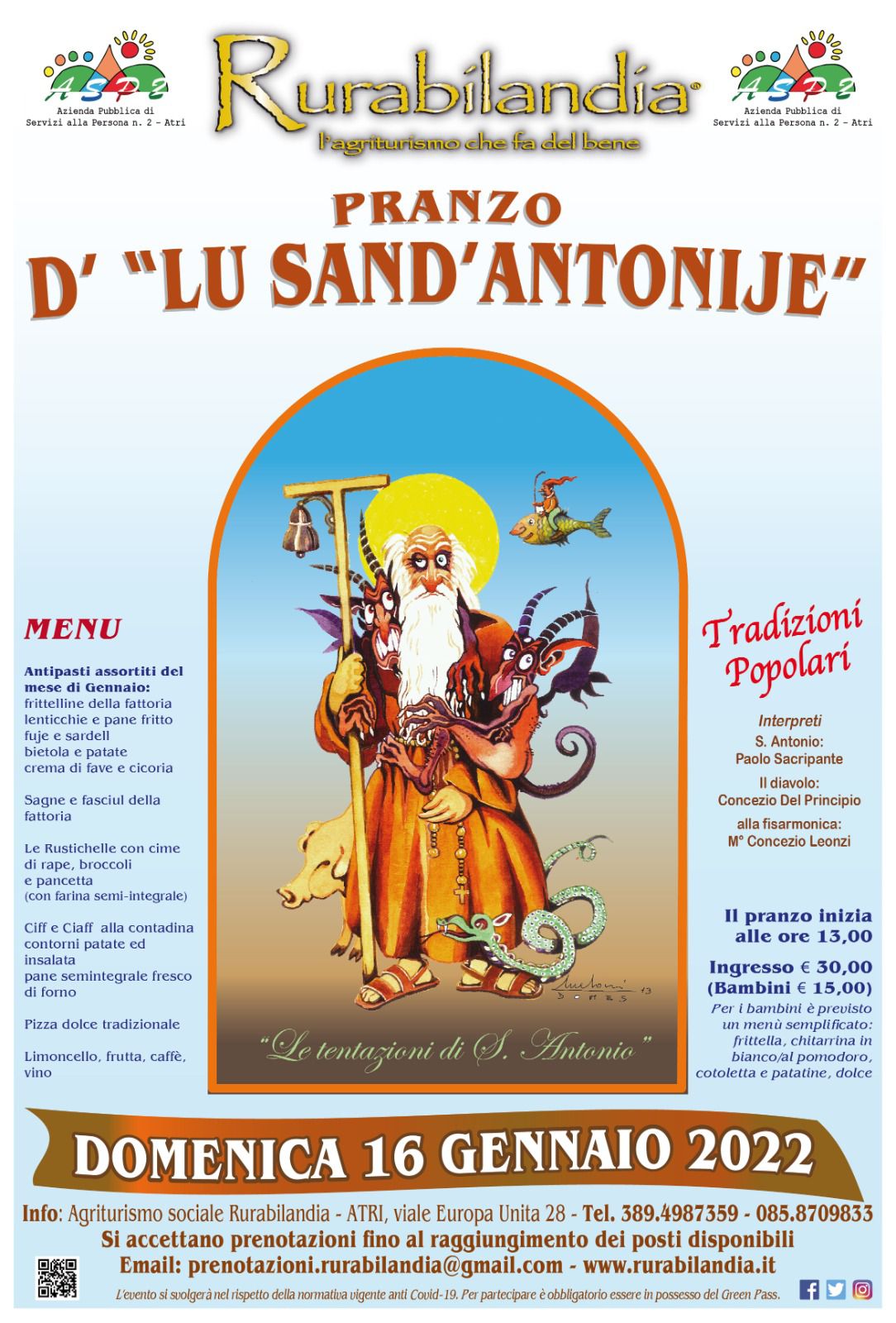 Pranzo di Sant'Antonio Rurabilandia