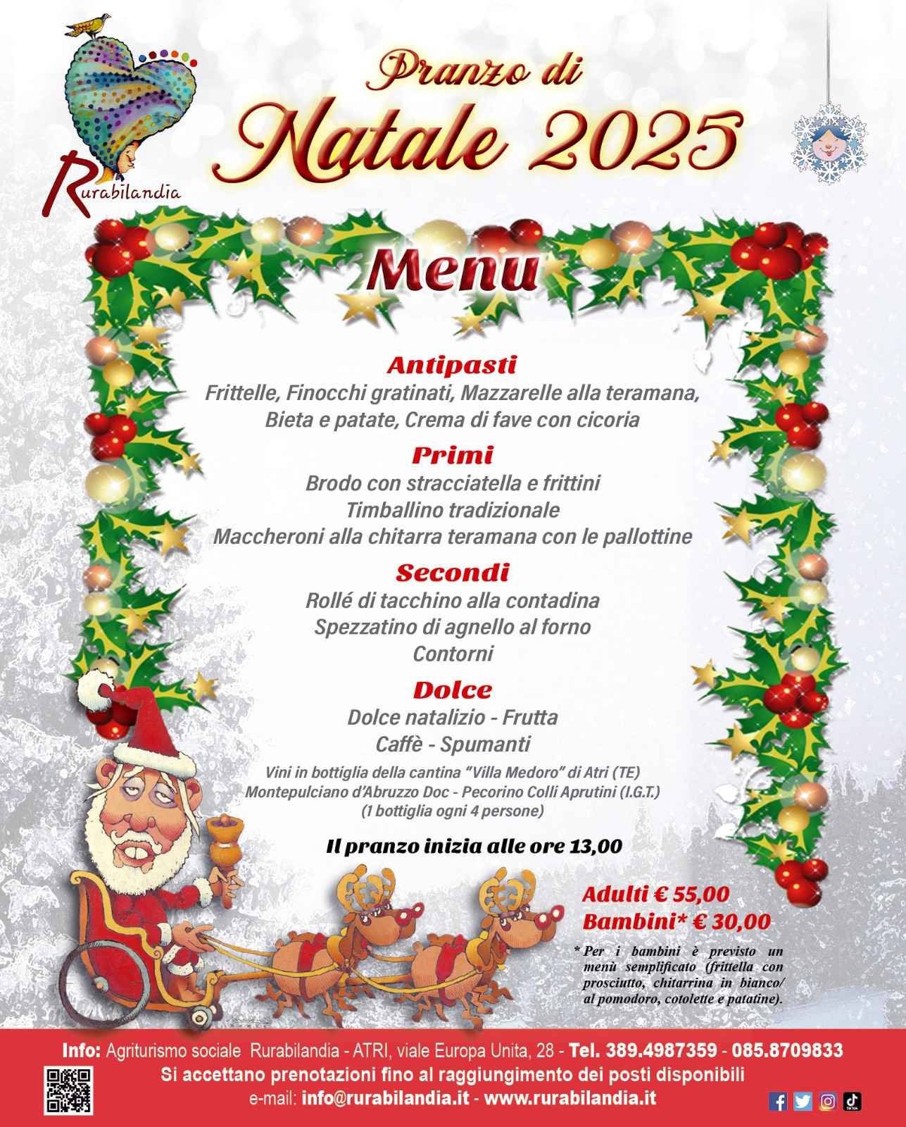 Paranzo di Natale 2025 Rurabilandia Agriturismo Abruzzo