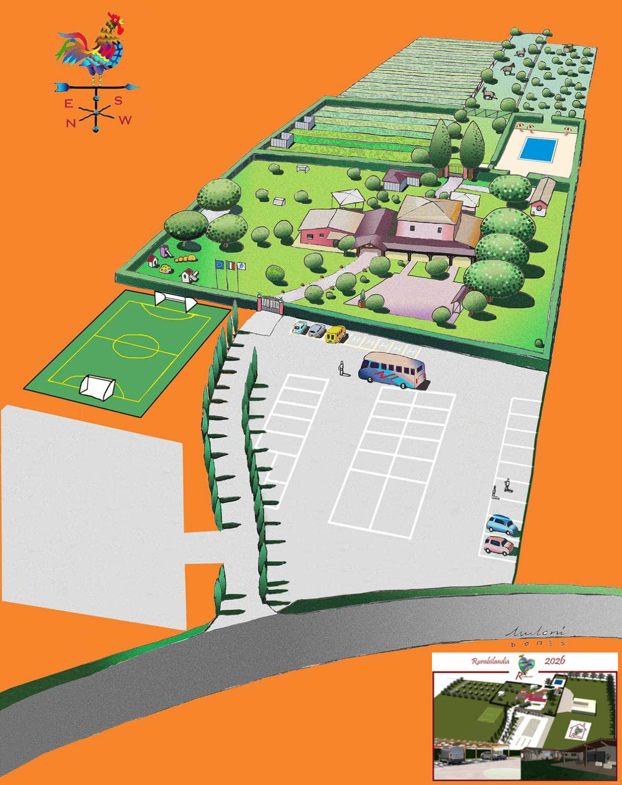 Mappa di Rurabilandia Mappa di Rurabilandia