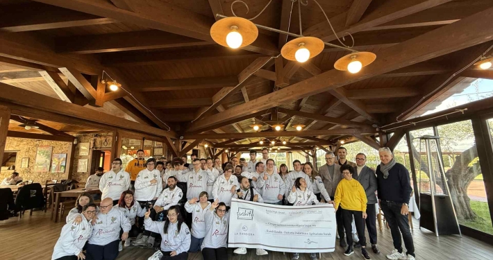 Foto della cena di beneficenza tra Sushita e il ristorante La Bandiera a favore di Rurabilandia, 4 febbraio 2026