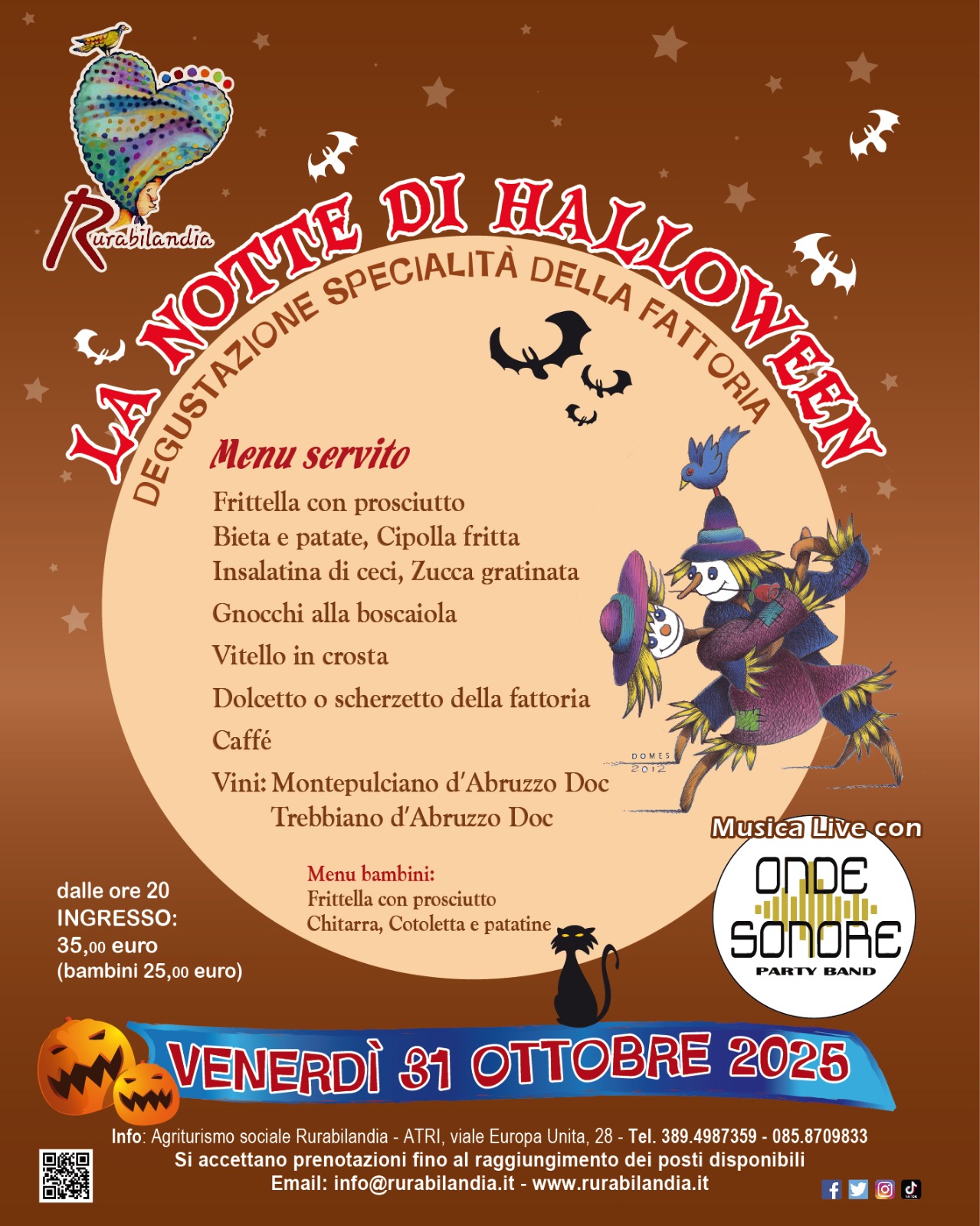 La notte di Halloween 2025 - Rurablandia -Agriturismo Abruzzo